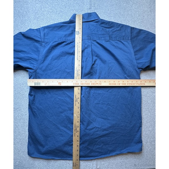 Ariat Shirt Mens Large Blue Button Down Long Sleeve Western Cotton Casual Work - Picture 7 of 11
